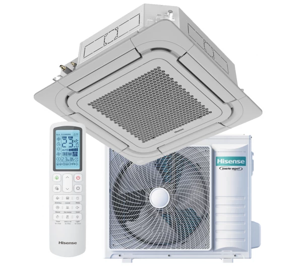Кассетный инверторный кондиционер Hisense ACT-12UR4RCC8 | PE-QEA/LD | AUW-12U4RS8